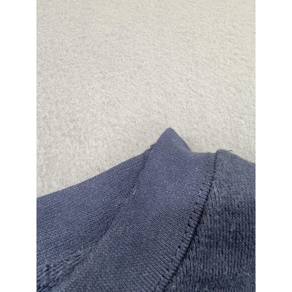 Seattle Sweatshirt Mens XL Navy Blue Fleece Crewneck Pullover Striped Sleeves - Picture 3 of 11